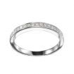 Sterling Silver Radiant Cut Cubic Stone Wedding & Eternity Ring