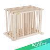 8 Panel Wooden Kids Playpen Foldable Removable - Burlywood
