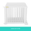 10 Panel Wooden Playpen Kids Baby Toddler Fence Play Yard-White