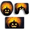 Halloween Pumpkin Withered Tree Printed 3Pcs Bathroom Mats Set