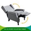 Luxdream Sofa Recliner Chair Armchair Single Padded Fabric Couch Lounge Living Room Furniture