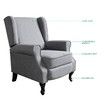 Luxdream Sofa Recliner Chair Armchair Single Padded Fabric Couch Lounge Living Room Furniture