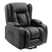 Electric Massage Chair PU Leather Recliner Sofa Lift Motor Armchair 8 Point Heating Seat