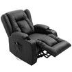 Electric Massage Chair PU Leather Recliner Sofa Lift Motor Armchair 8 Point Heating Seat