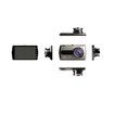 4.0 inch metal case night vision dual screen car dash dvr camera