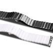 Linked Shiny Stainless Steel Butterfly Clasp Apple Watch iWatch Band 38mm 40mm 42mm 44mm Compatible