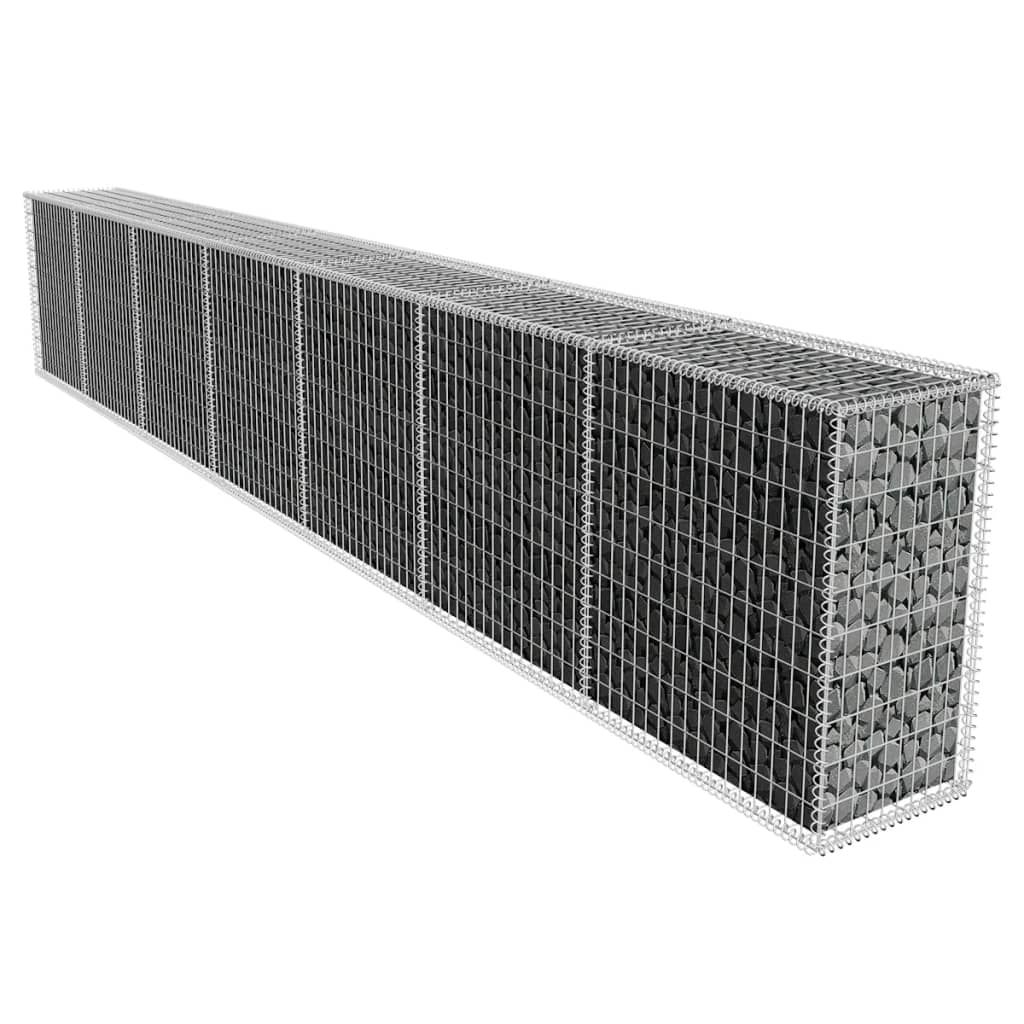 Gabion Wall with Cover 600x50x100 cm