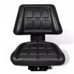 vidaXL Tractor Seat with Backrest Black