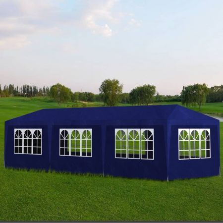 Party Tent 3x9 m Blue