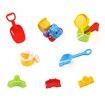 23PCS Sand Toys Set Beach Sandpit Toys w/ Plastic Bucket Shovel Truck for Kids
