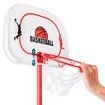 1.6m-2.4m Large Kids Portable Basketball Hoop Stand System Set Adjustable Height Net Ring Ball