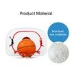 1.6m-2.4m Large Kids Portable Basketball Hoop Stand System Set Adjustable Height Net Ring Ball