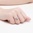 Pear Shaped Sterling Silver 925 Zulastone Halo Engagement Ring