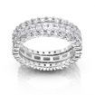 3-Piece Triple Ring Sterling Silver Ring Set