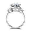 Heart Shaped Zulastone Engagement Ring 925 Sterling Silver Promise Ring For Women