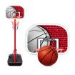 1.1m/1.6m Kids Portable Basketball Hoop Stand System w/Adjustable Height