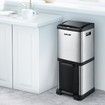 34L Two Layer Press Top Dustbin Kitchen Waste Pedal Bin Garbage Trash Can