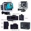 Ultra 4K 30FPS Action Camera Wifi Sporting Camera 2.0 Inch LCD 16 MP Yi Action Camera-Black