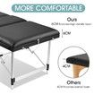 75cm Aluminium Massage Table Bed Therapy Equipment-Black 