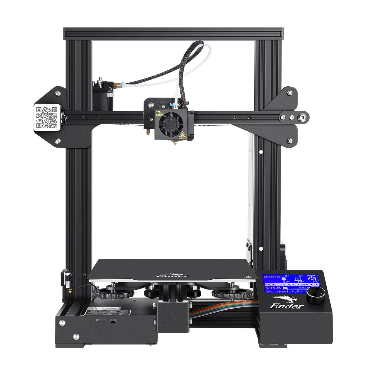Stützstangen-Set Für Ender 3 – 220x220x250 Mm, Edelstahl/Alu, 36,5 Cm – Reduziert Vibrationen Für Bessere Druckqualität