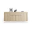 180cm Corner Cabinet Sideboard 4 Doors 1 Drawer-Oak