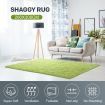 200x300cm Fluffy Shaggy Area Rug Large Green Carpet Home Bedroom Anti-Slip Floor Mat