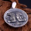 S925 silver coin pendant necklace