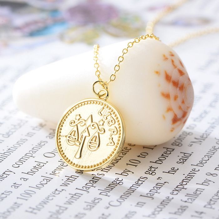 S925 silver coin pendant necklace