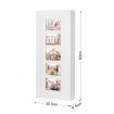 Wall Hanging Jewellery Cabinet Organizer w/ Photo Frames-White