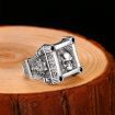 S925 sterling silver Gothic ring