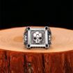 S925 sterling silver Gothic ring