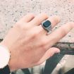 S925 sterling silver Gothic ring