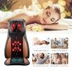 Full Body Neck Back Massager Shiatsu Massage Chair Car Seat Cushion-Orange