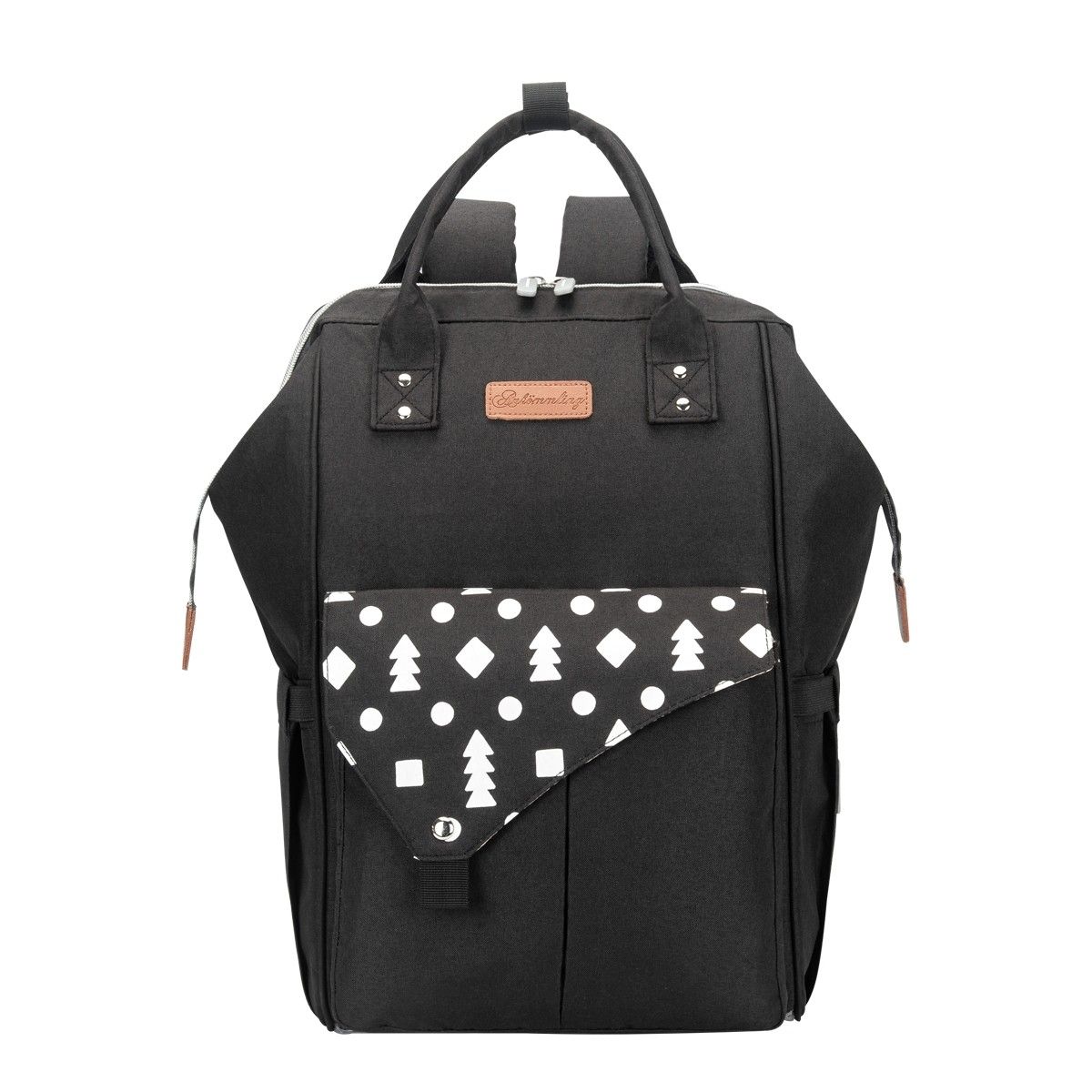 Waterproof Black Baby Changing Bags Nappy Diaper Backpack Crazy Sales