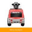 New 6V 4.5Ah Kids Ride on Electric Car Fire Fighting Truck w/ Bubble Gun 