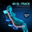 HOMASA 4D Electric Massage Recliner Chair Zero Gravity Massager Off White