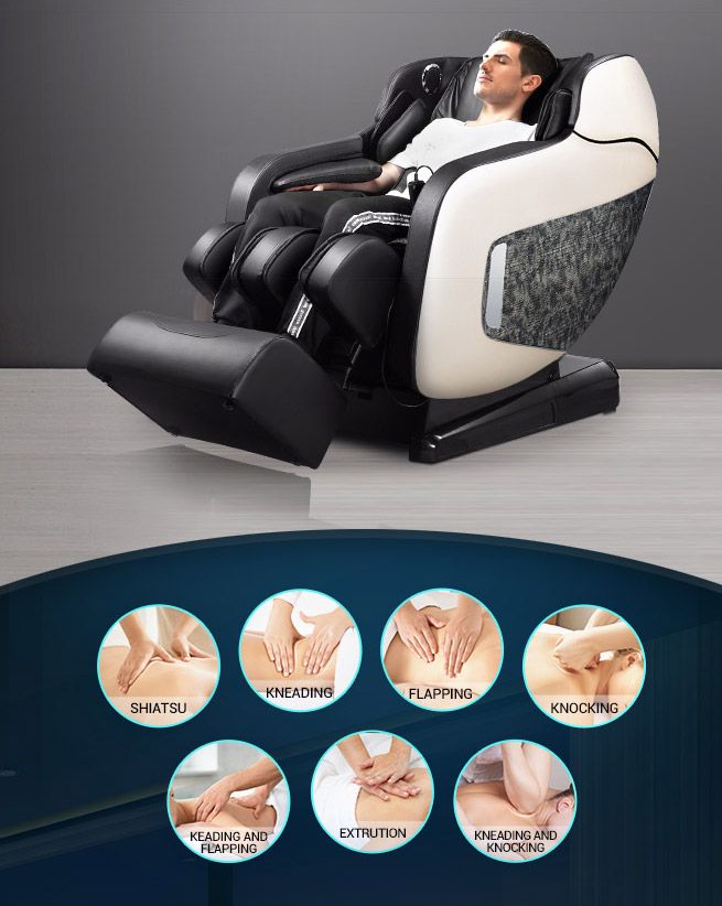 Homasa 4d Electric Massage Recliner Chair Zero Gravity Massager Off