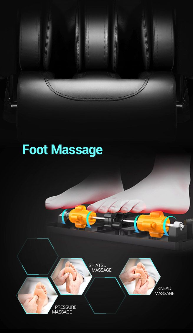 HOMASA 4D Electric Massage Recliner Chair Zero Gravity Massager Off White | Crazy Sales