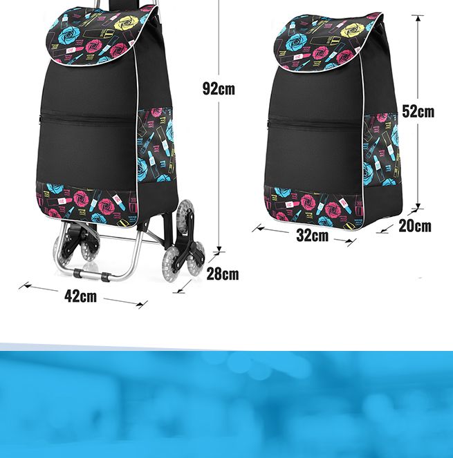 Foldable Shopping Trolley Bags Carts with Stair Climbing Crazy Sales