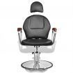 Professional Barber Chair with Headrest Artificial Leather Black