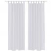 White Sheer Curtain 140 x 175 cm 2 pcs