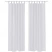 White Sheer Curtain 140 x 245 cm 2 pcs