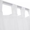 White Sheer Curtain 140 x 245 cm 2 pcs