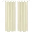 Cream Sheer Curtain 140 x 175 cm 2 pcs