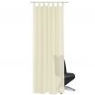 Cream Sheer Curtain 140 x 225 cm 2 pcs