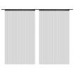 String Curtains 2 pcs 140x250 cm Black
