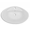 Luxury Ceramic Basin Oval with Overflow and Faucet Hole