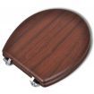 Toilet Seats with Hard Close Lids MDF Brown