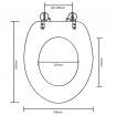 Toilet Seats with Hard Close Lids MDF Brown