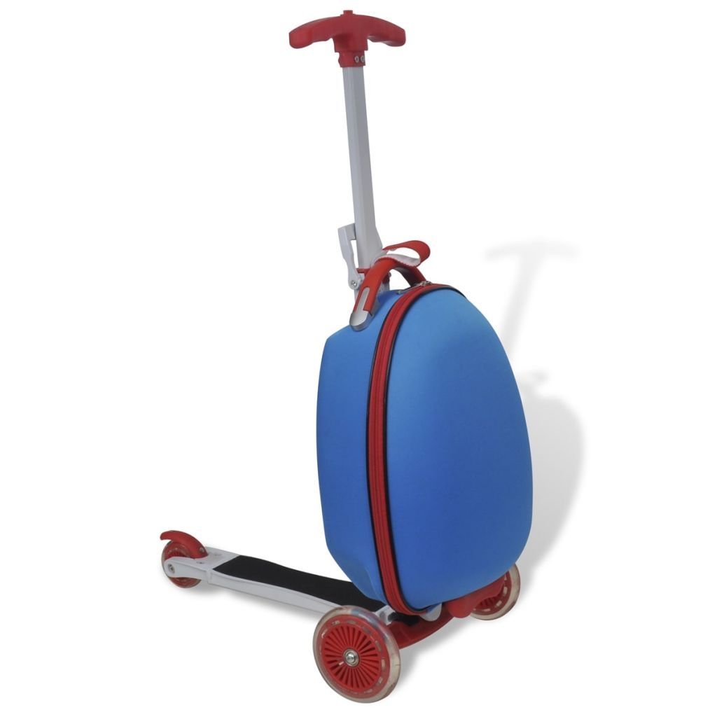 Scooter with Trolley Case for Children Blue